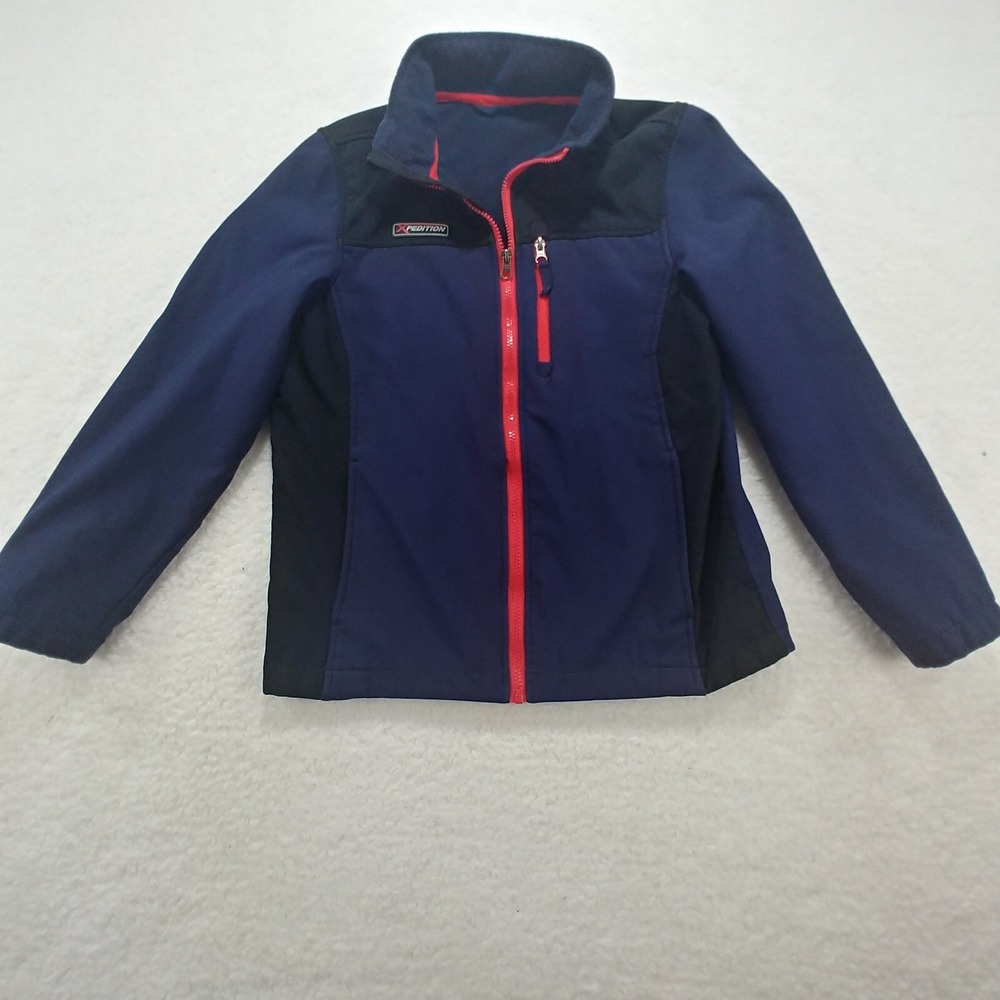 Xpedition  Mountain jacket Size Small Blue & Black &Red Fleece Wind‎ Resistant